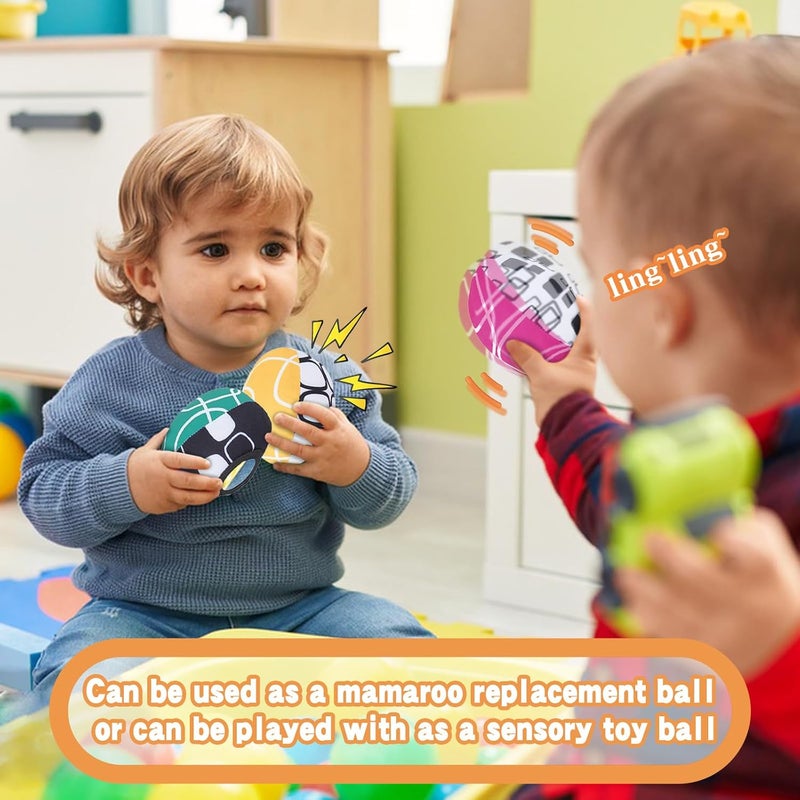 Tayerop كرات استبدال (لأرجوحة ماما رو) تقدم تفاعلاً أكبر وخيارات كرات قابلة للعكس لتكمل الألوان المتعددة مع مهد ماما رو في مجموعة من 3 كرات - Image 3